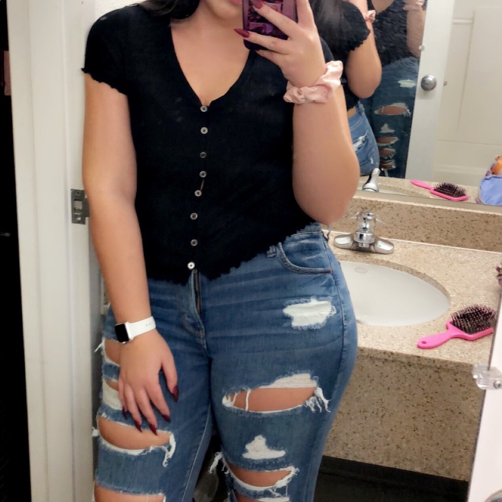 American eagle button up shirt